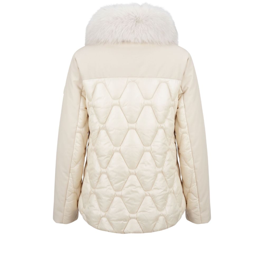 Baldinini Trend white nylon jacket