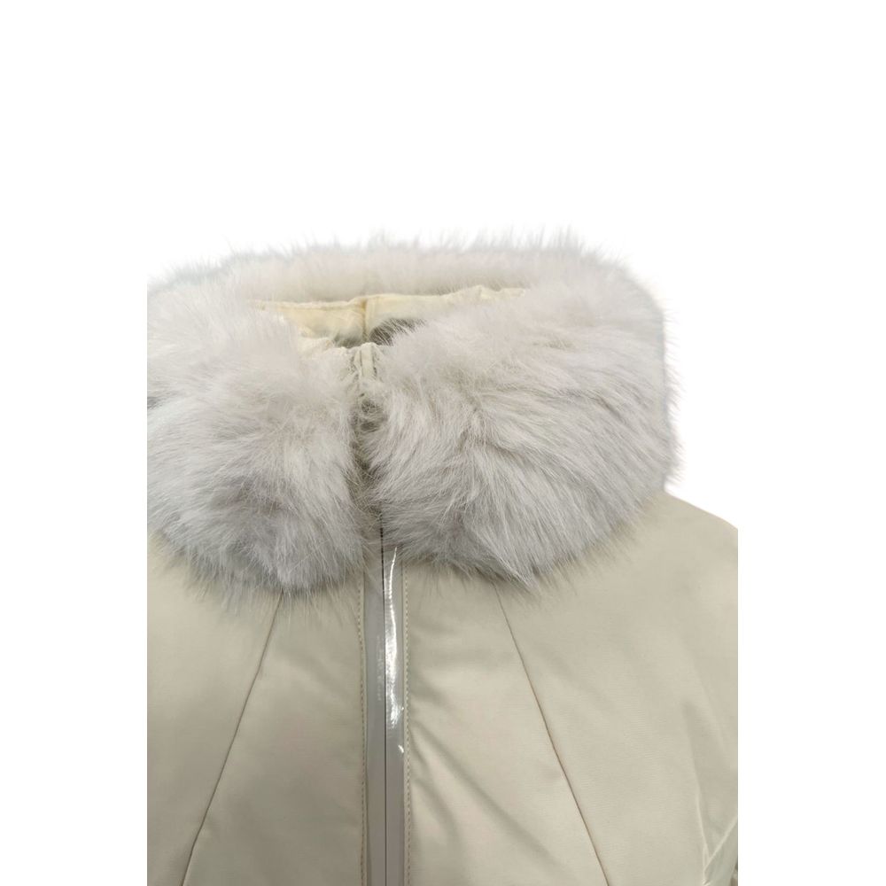 Baldinini Trend white nylon jacket