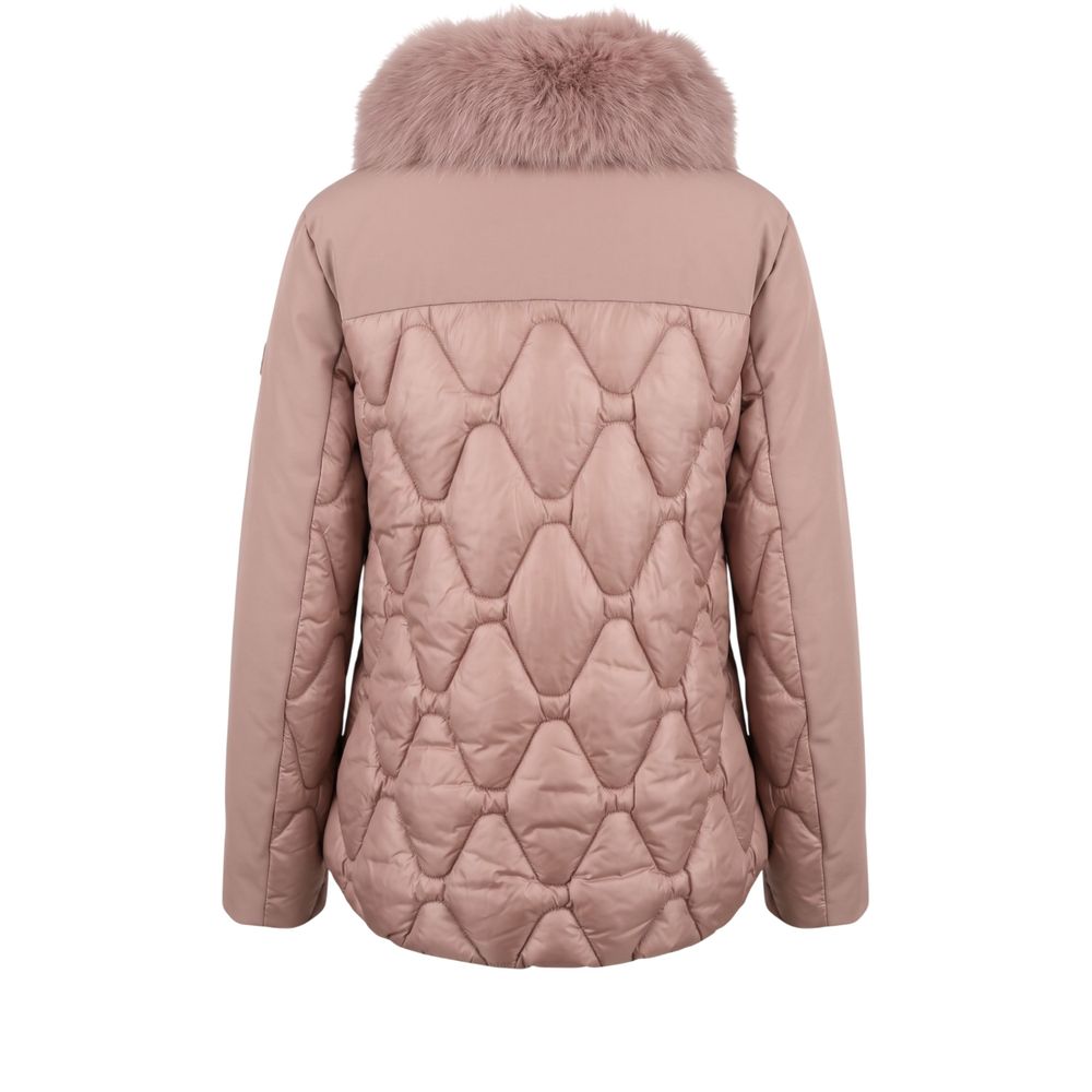 Baldinini Trend pink padded nylon jacket