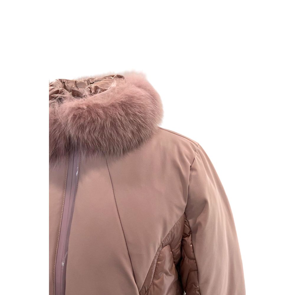 Baldinini Trend pink padded nylon jacket