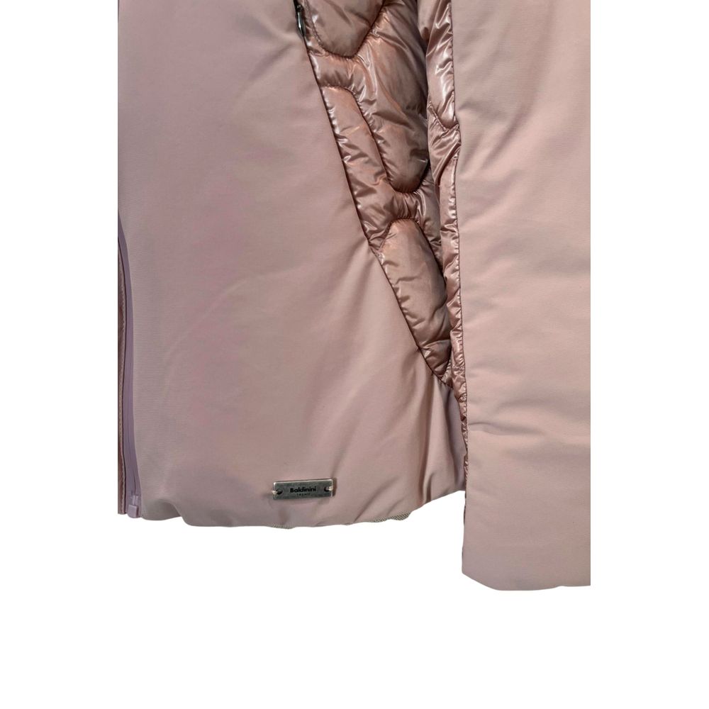 Baldinini Trend pink padded nylon jacket