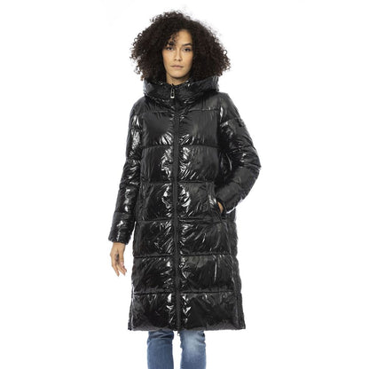 Black Baldinini Trend nylon parka for women