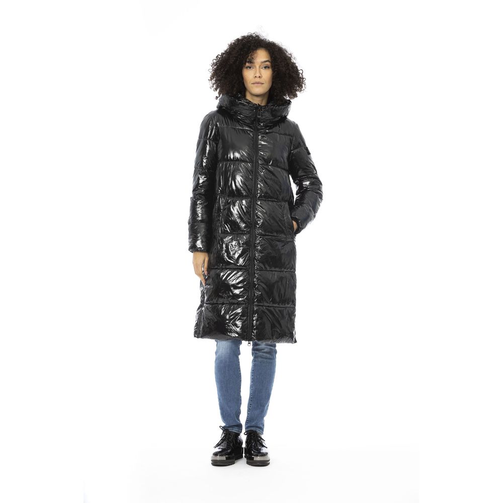 Black Baldinini Trend nylon parka for women