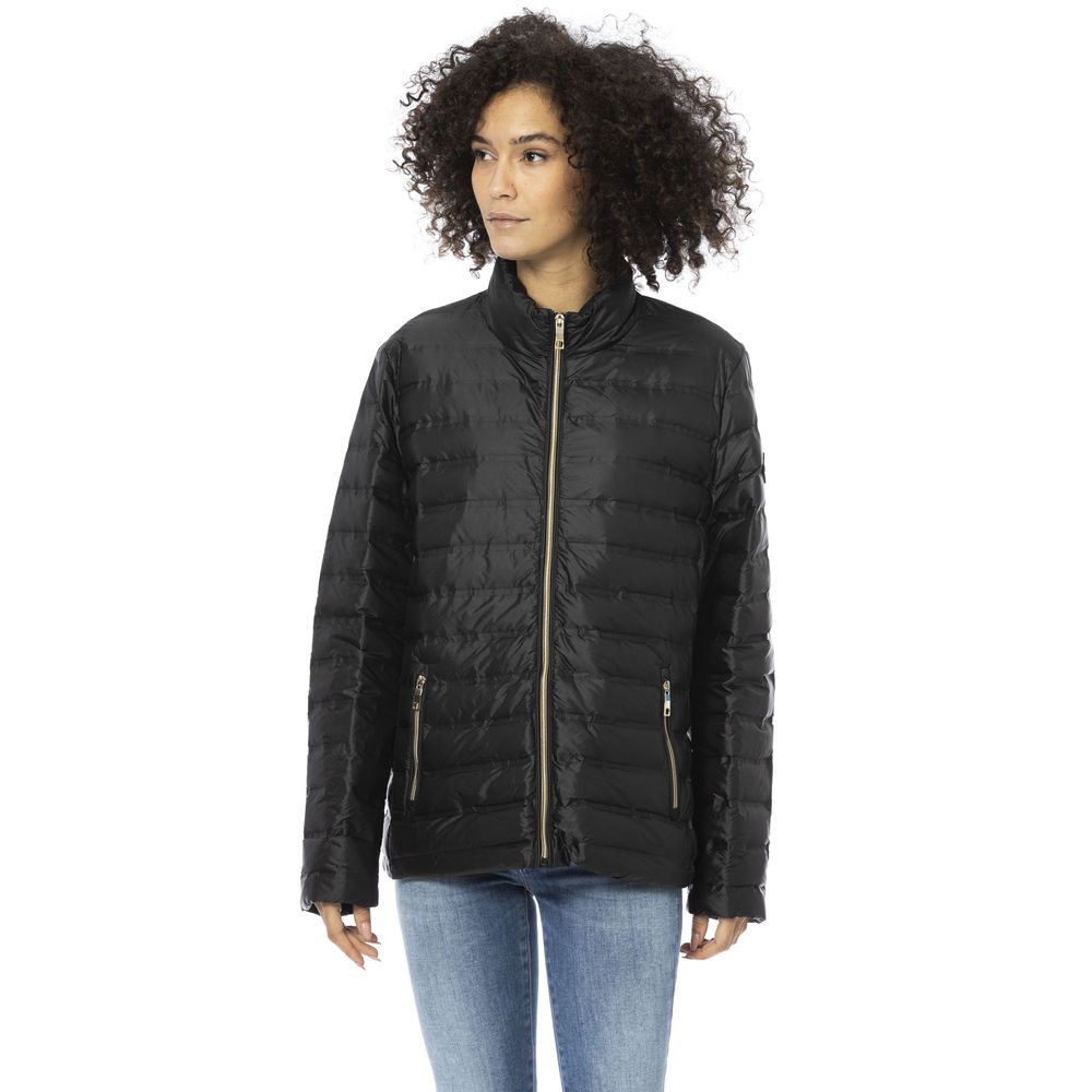 Baldinini Trend Black PU Women Jacket