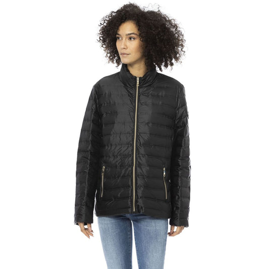 Baldinini Trend Black PU Women Jacket