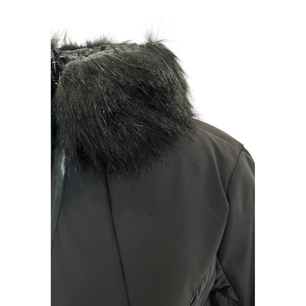 Baldinini Trend Black Padded Nylon Jacket