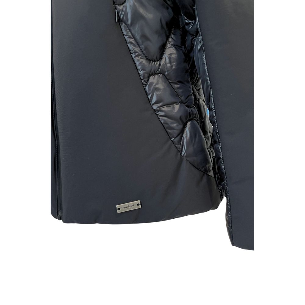 Baldinini Trend Black Padded Nylon Jacket