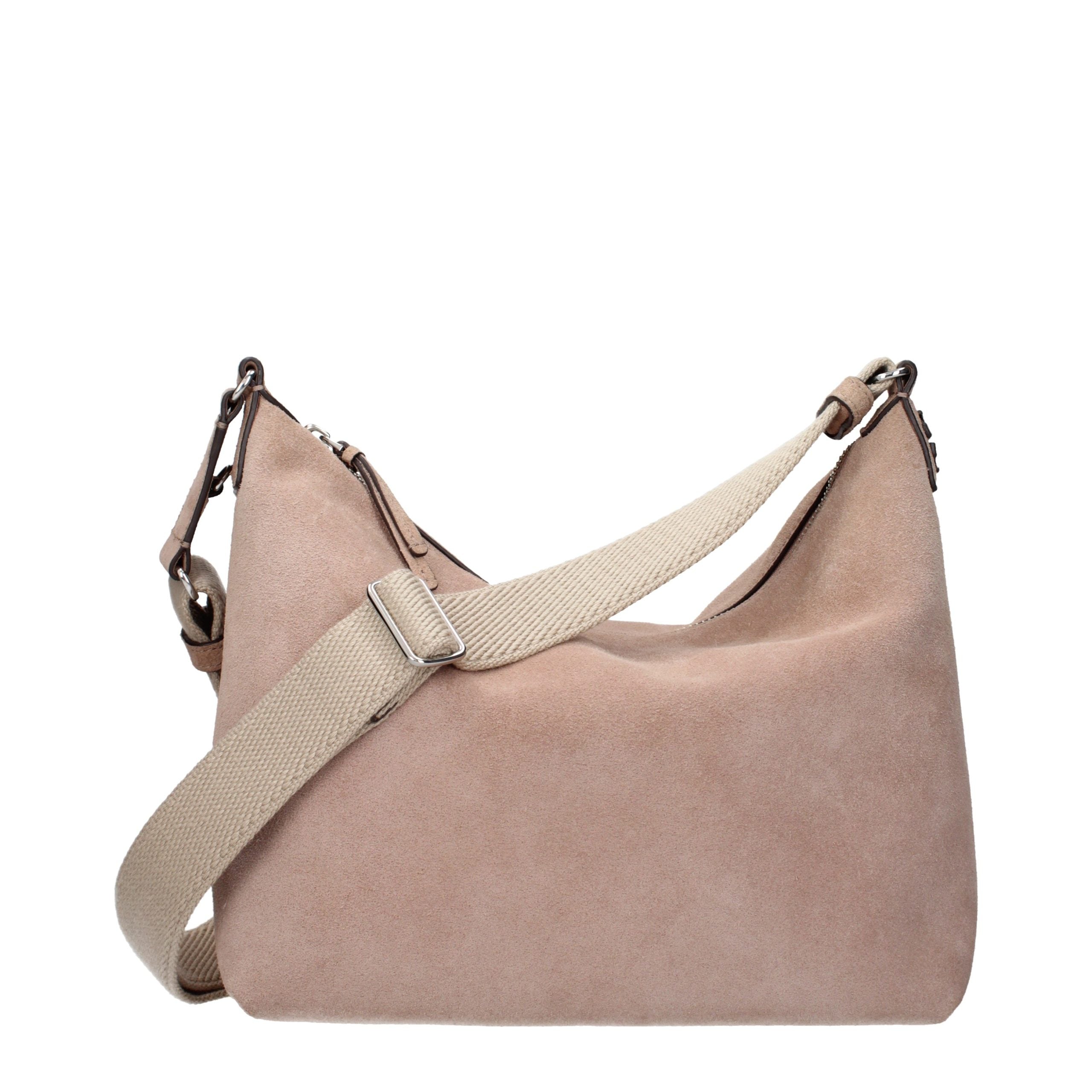 Tory Burch pink suede leather crossbody bag