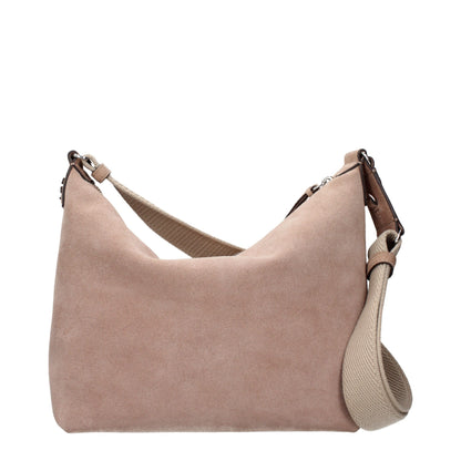 Tory Burch pink suede leather crossbody bag