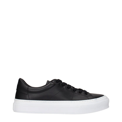 Givenchy black leather low-top sneakers