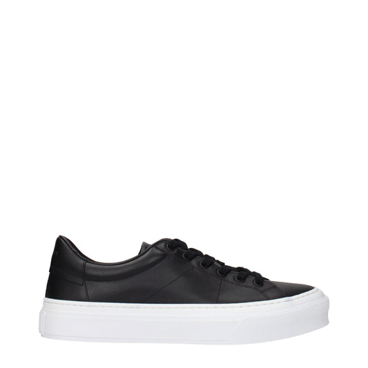 Givenchy black leather low-top sneakers