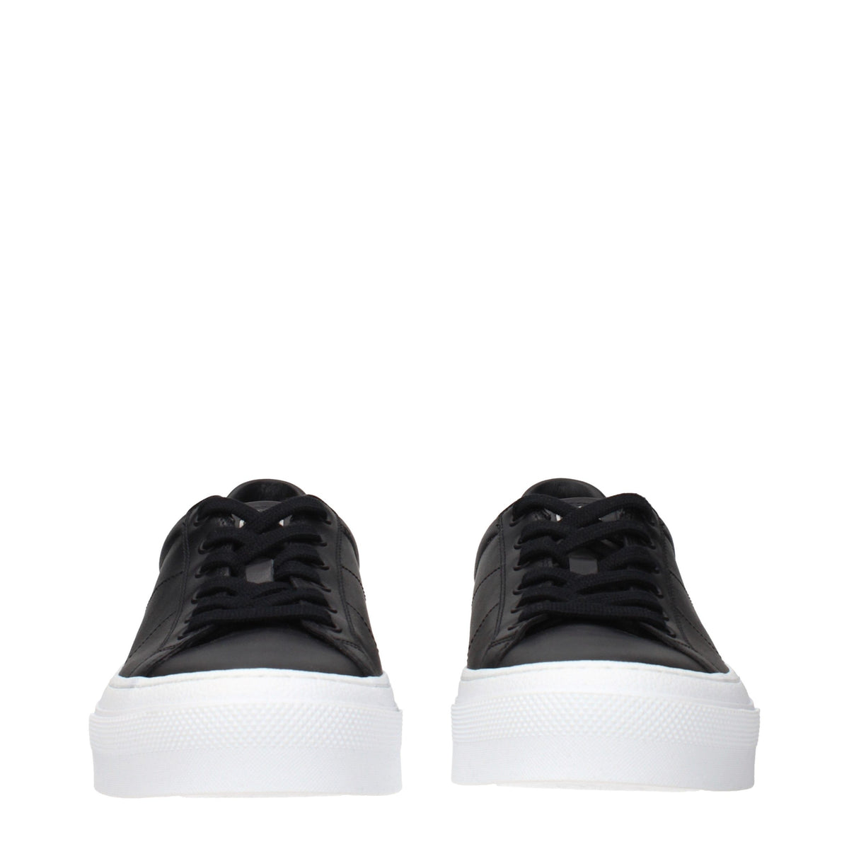 Givenchy black leather low-top sneakers