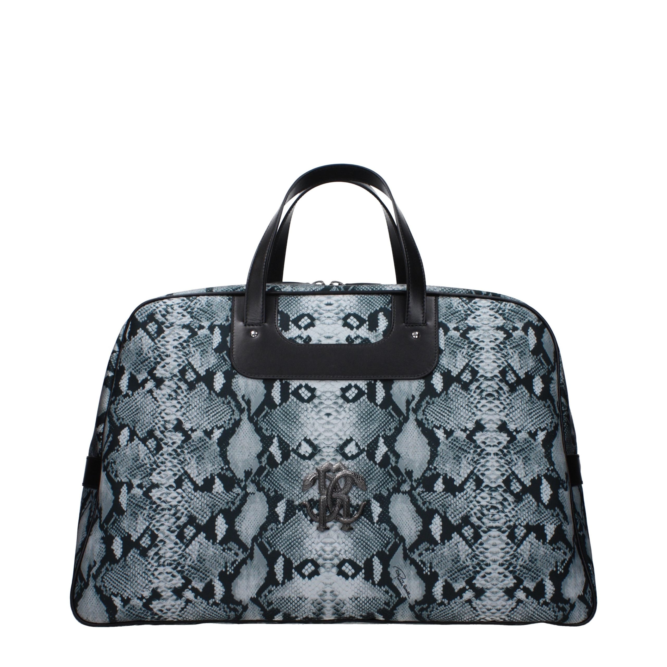 Roberto Cavalli Gray Fabric Luggage And Travel