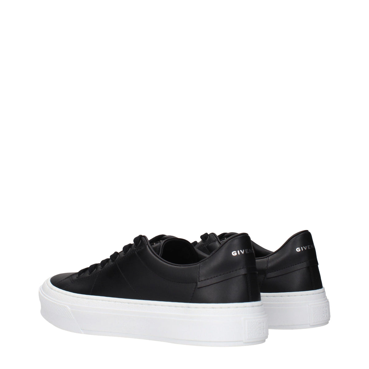Givenchy black leather low-top sneakers