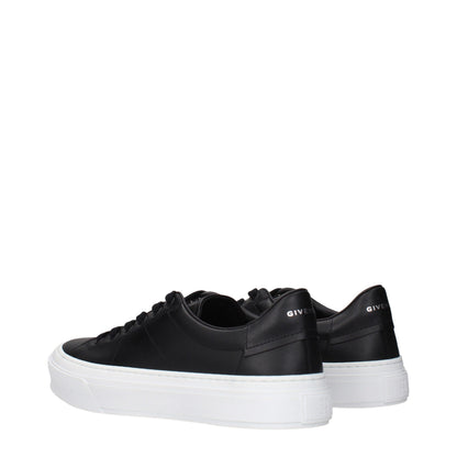 Givenchy black leather low-top sneakers