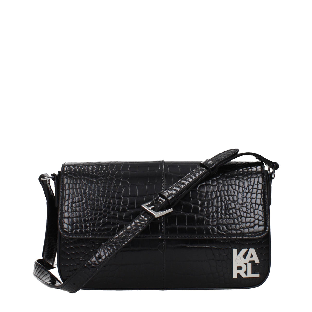 Karl Lagerfeld Black Polyethylene Shoulder Bag