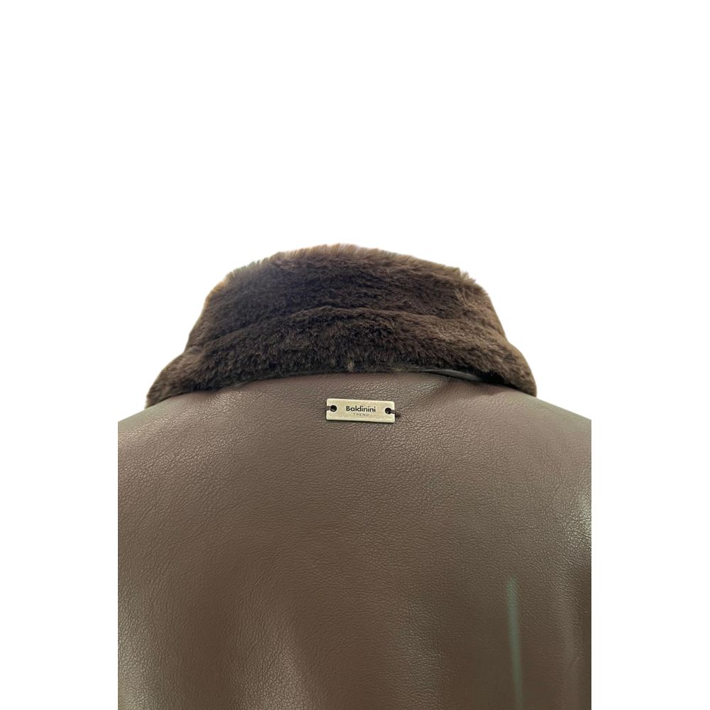 Baldinini Trend Brown Polyester Women Jacket