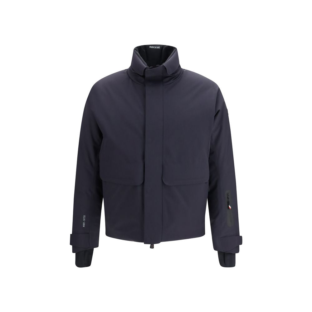 Moncler Grenoble blue polyamide ski jacket