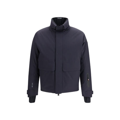 Moncler Grenoble blue polyamide ski jacket