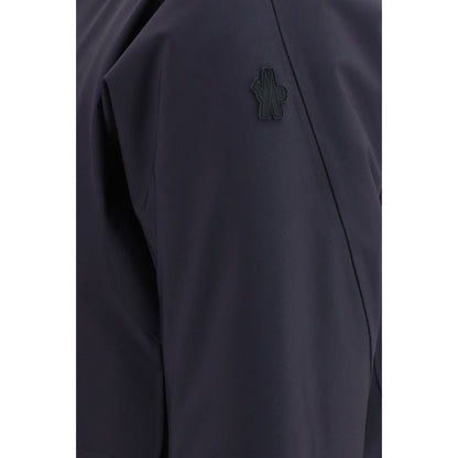 Moncler Grenoble blue polyamide ski jacket