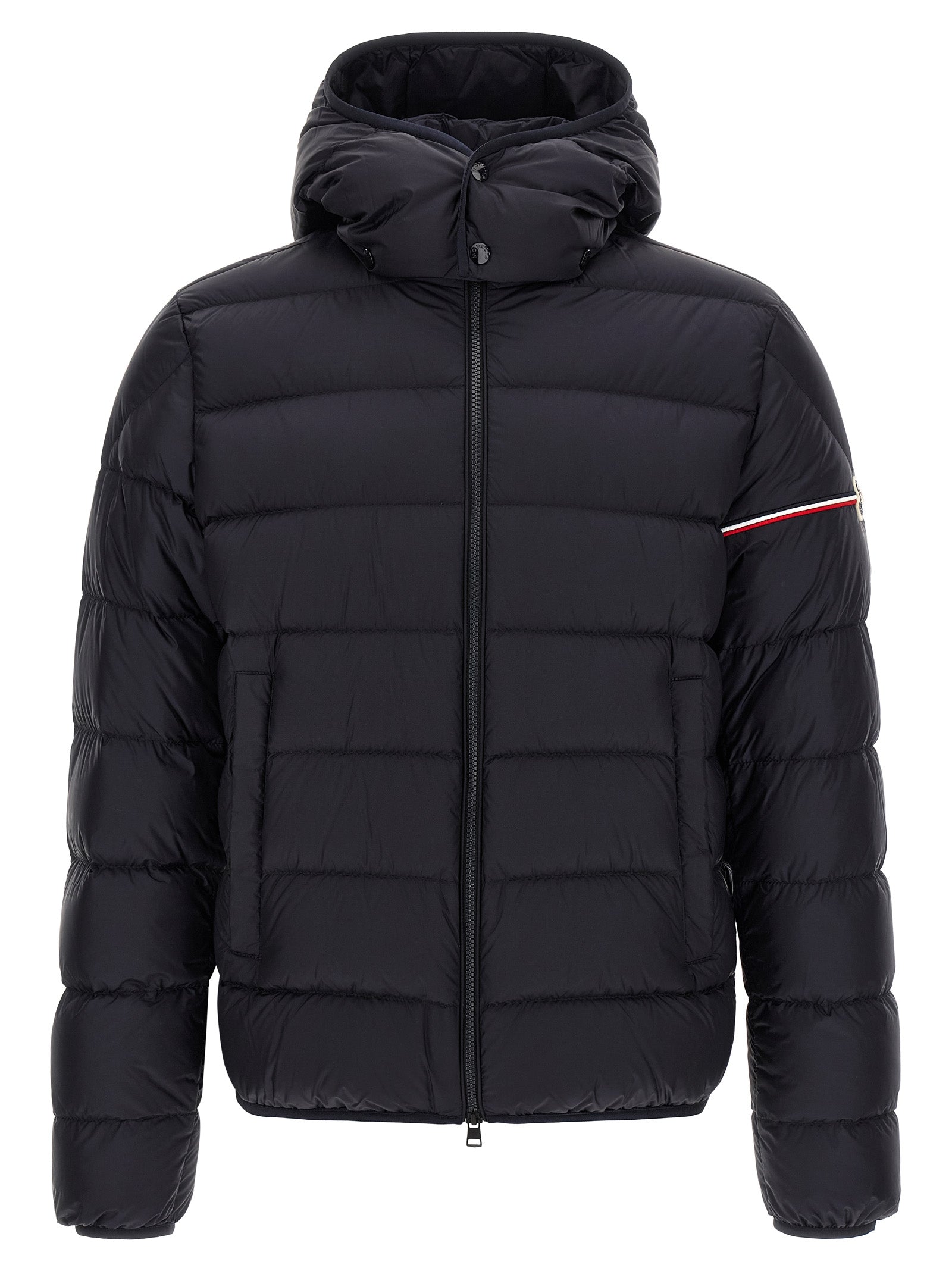 Moncler Blue Polyamide Full-Length Jacket