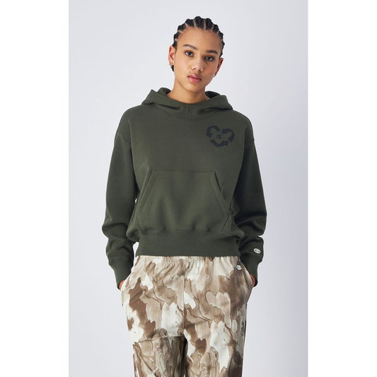 Champion military green cotton-blend sweatshirt