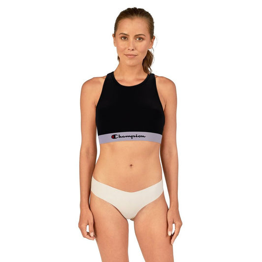 Black Champion sports bra in polyester blend