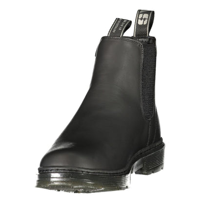 Gas Black Polyurethane Women's Bootie