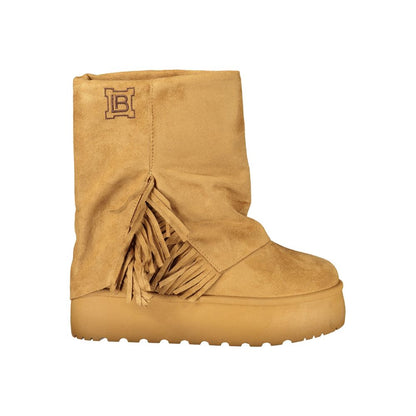 Laura Biagiotti Brown Polyurethane Women's Boot