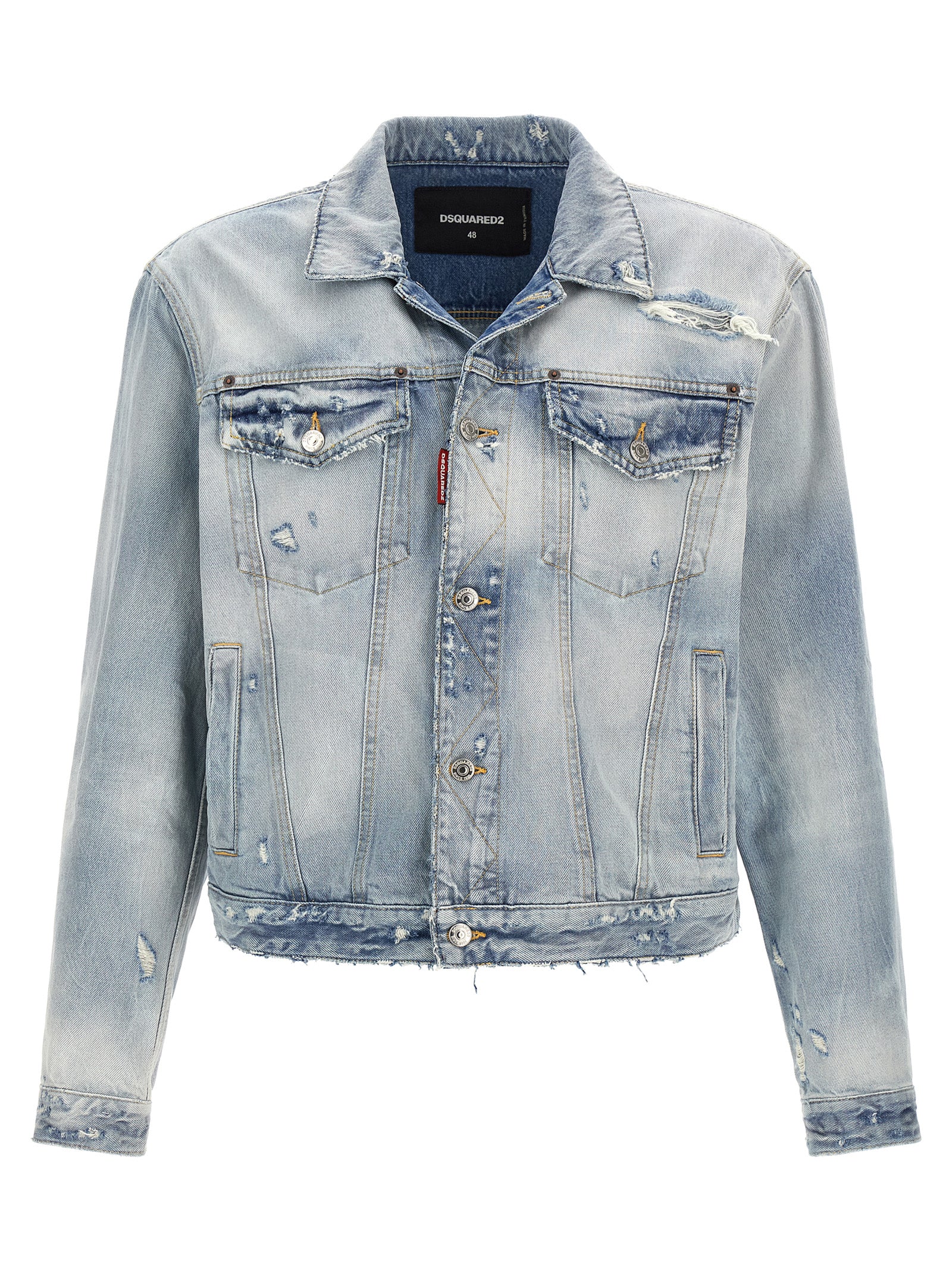 Dsquared² Blue Cotton Denim Jacket