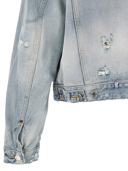 Dsquared² Blue Cotton Denim Jacket
