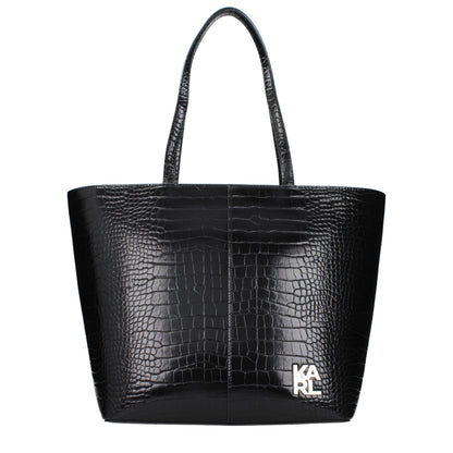 Karl Lagerfeld Black Polyethylene Shoulder Bag