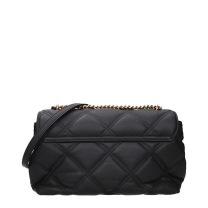 Versace Black Leather Crossbody Bag