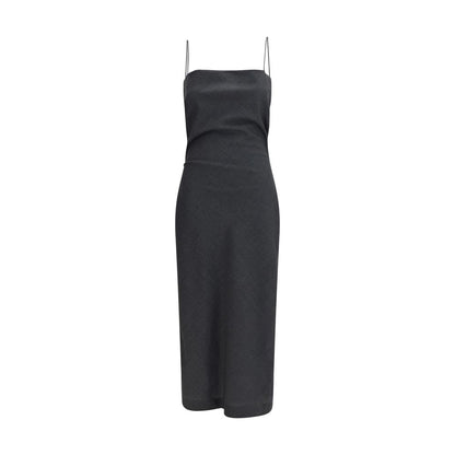 Calvin Klein Gray Wool Oves Aries Cocktail Dress