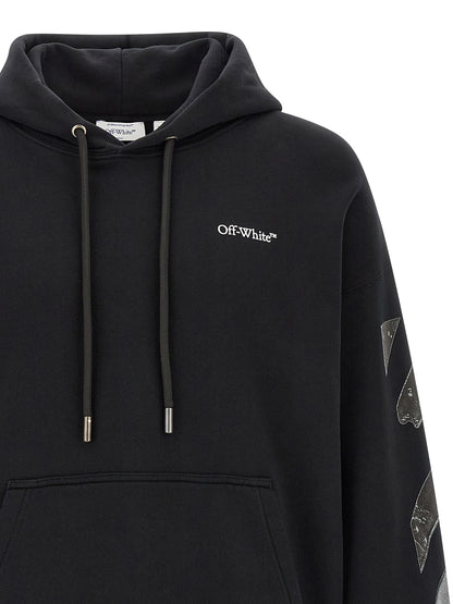 Off-White Black Cotton Sweatshirt