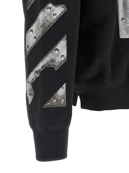 Off-White Black Cotton Sweatshirt