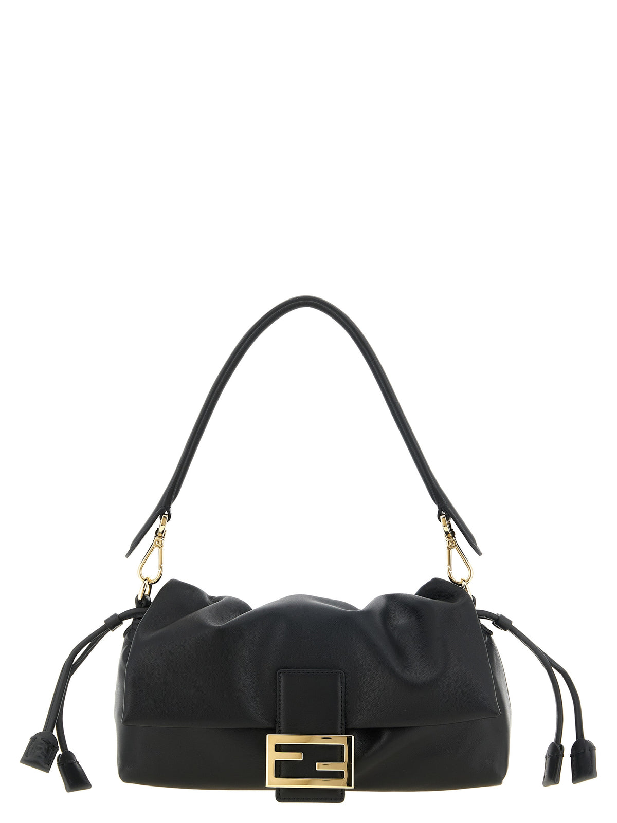 Fendi Baguette Soft Media black lambskin handbag