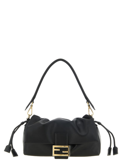 Fendi Baguette Soft Media black lambskin handbag