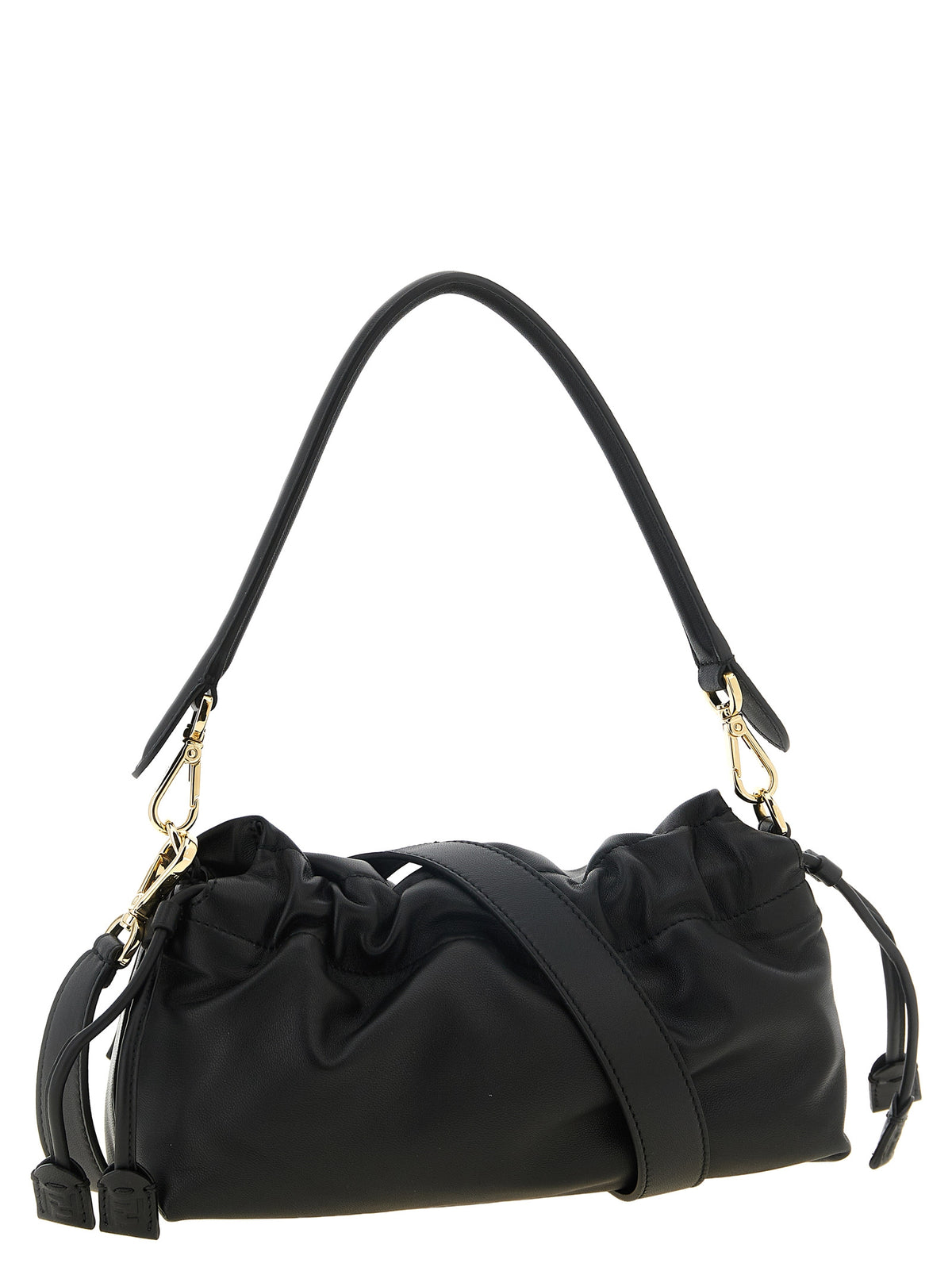 Fendi Baguette Soft Media black lambskin handbag
