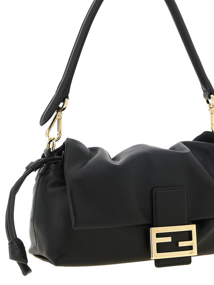 Fendi Baguette Soft Media black lambskin handbag