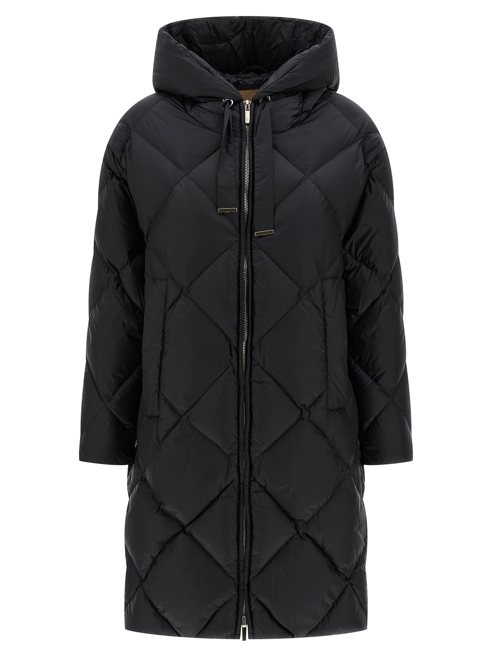 Max Mara The Cube Trefe black quilted jacket
