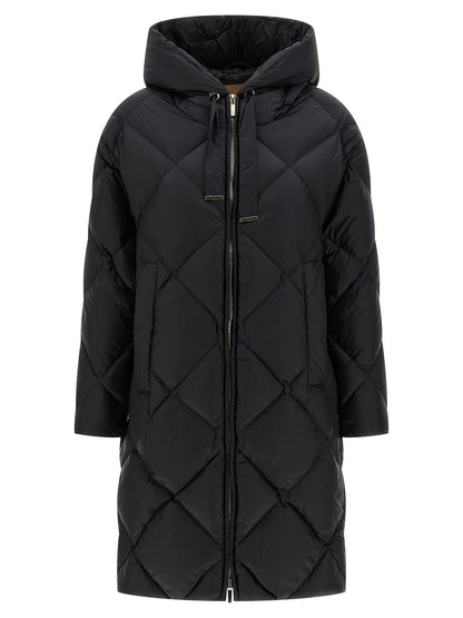Max Mara The Cube Trefe black quilted jacket