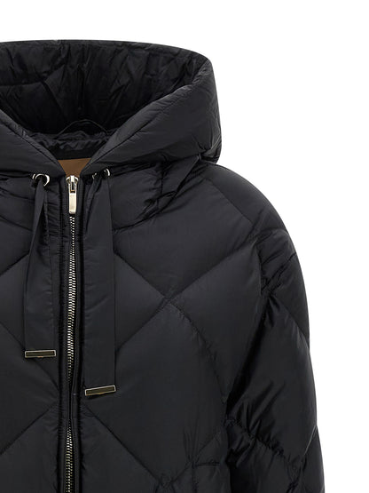 Max Mara The Cube Trefe black quilted jacket
