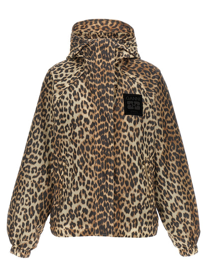 Ganni Multicolor Nylon Shell Jacket