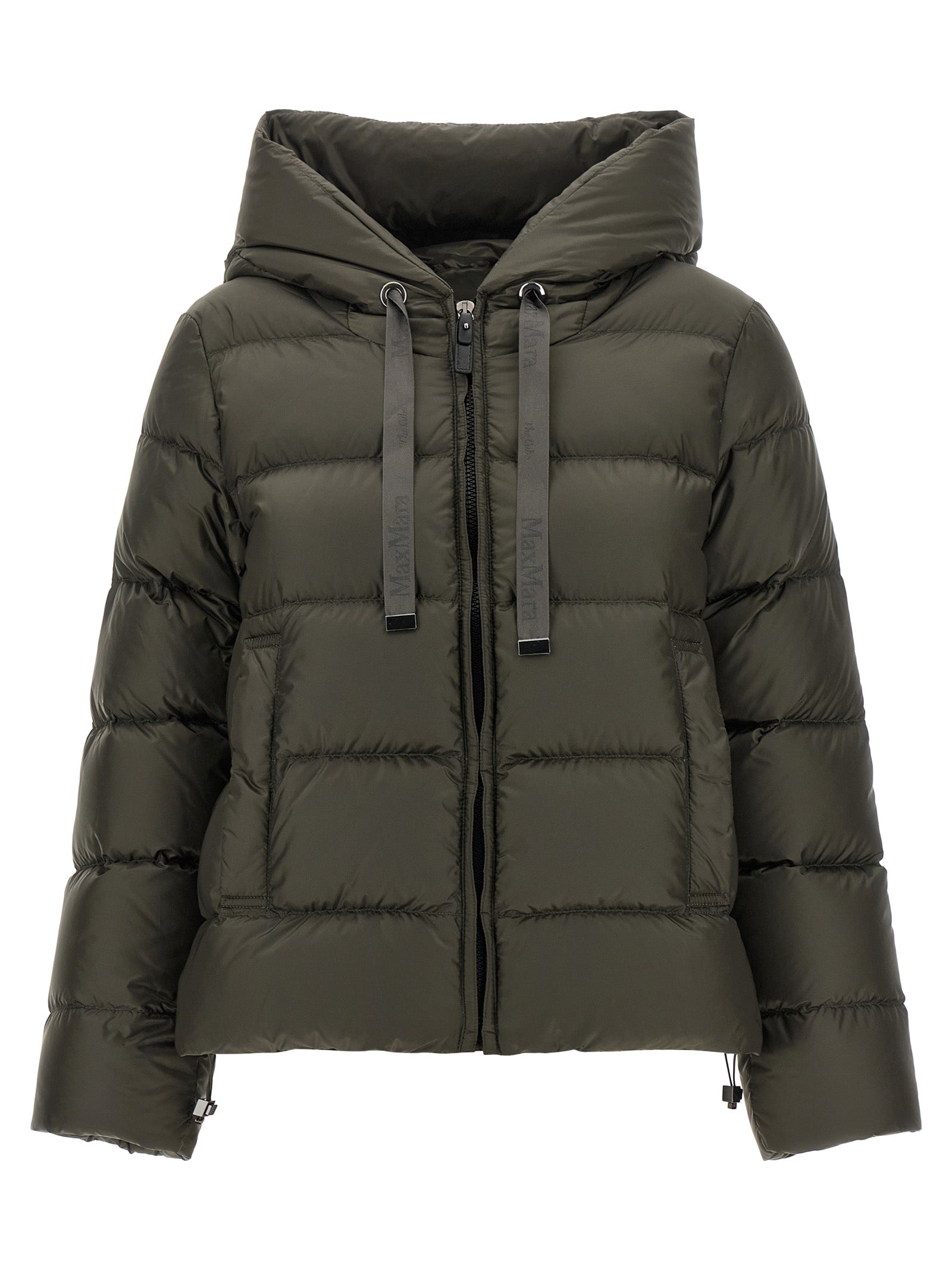 Max Mara Bicolor Polyester Full-Length Jacket