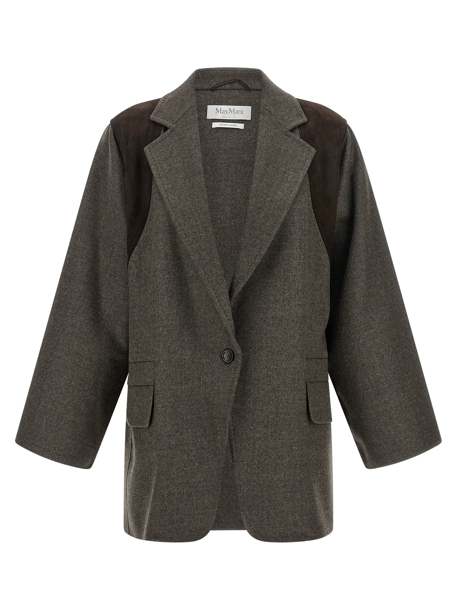 Max Mara Brown Wool Blazer