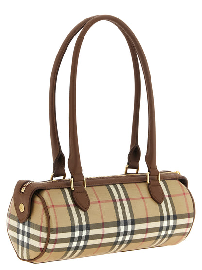 Burberry Beige Cotton Shoulder Bag