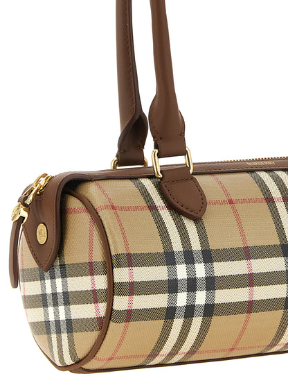 Burberry Beige Cotton Shoulder Bag