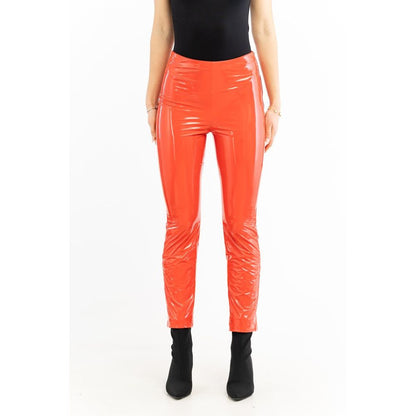Patrizia Pepe racing red women's pants in polyurethane