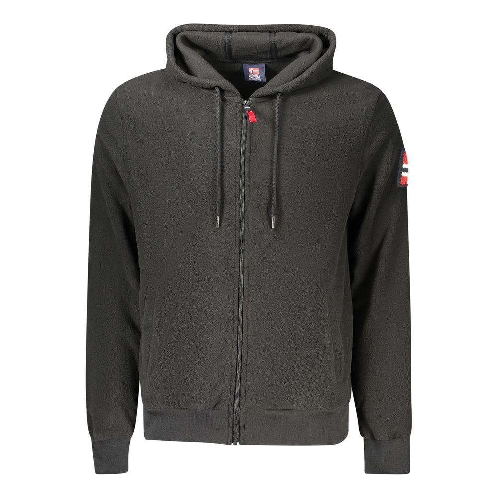 Norway 1963 Black Polyester Mens Sweatshirt with Hood